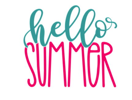 Hello Summer vinyl sticker